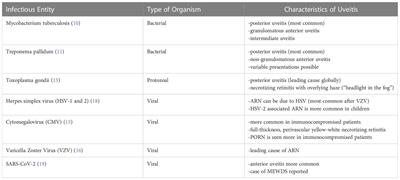 An update on immunological and molecular tests and their impact in infectious uveitis